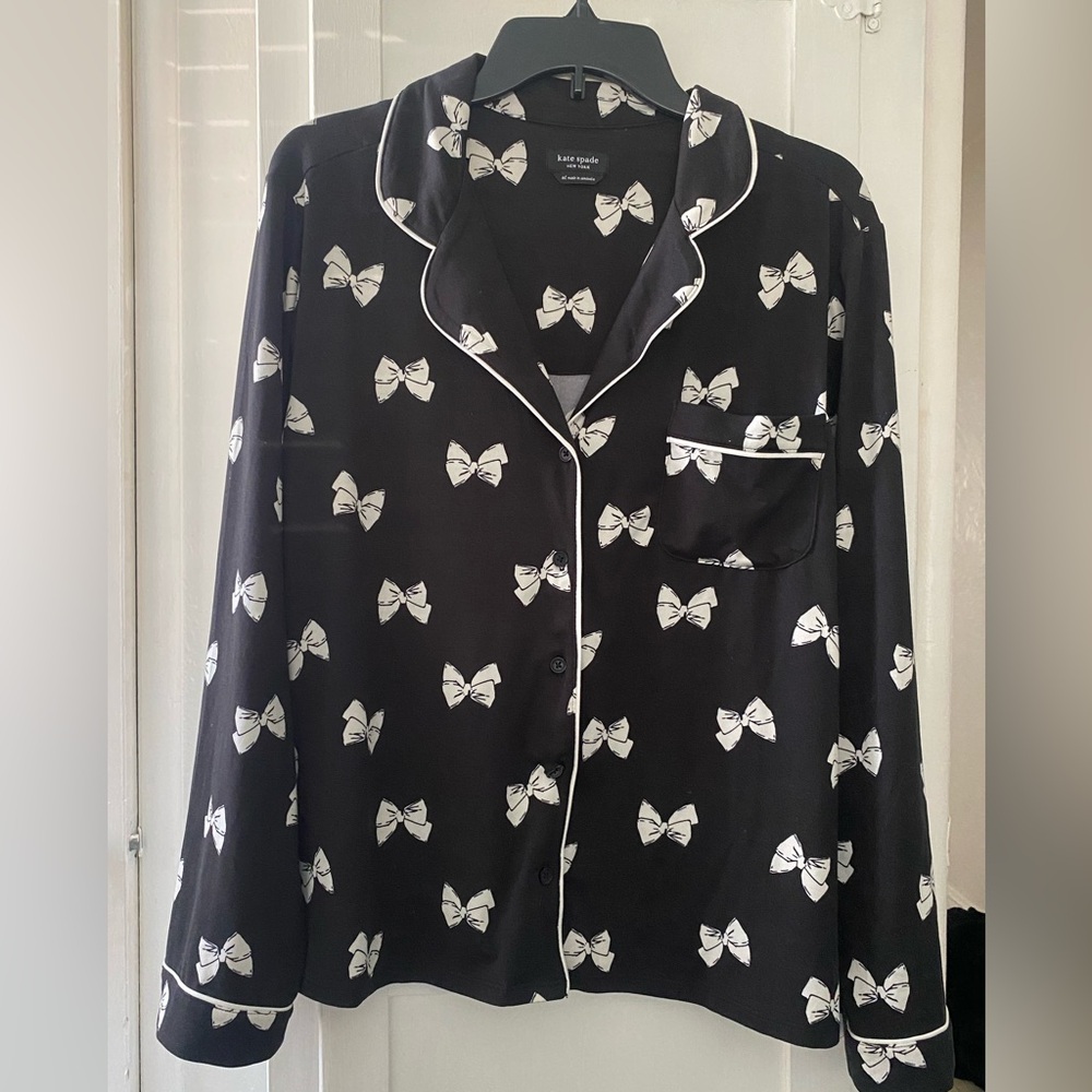 Kate spade pajamas top- bows